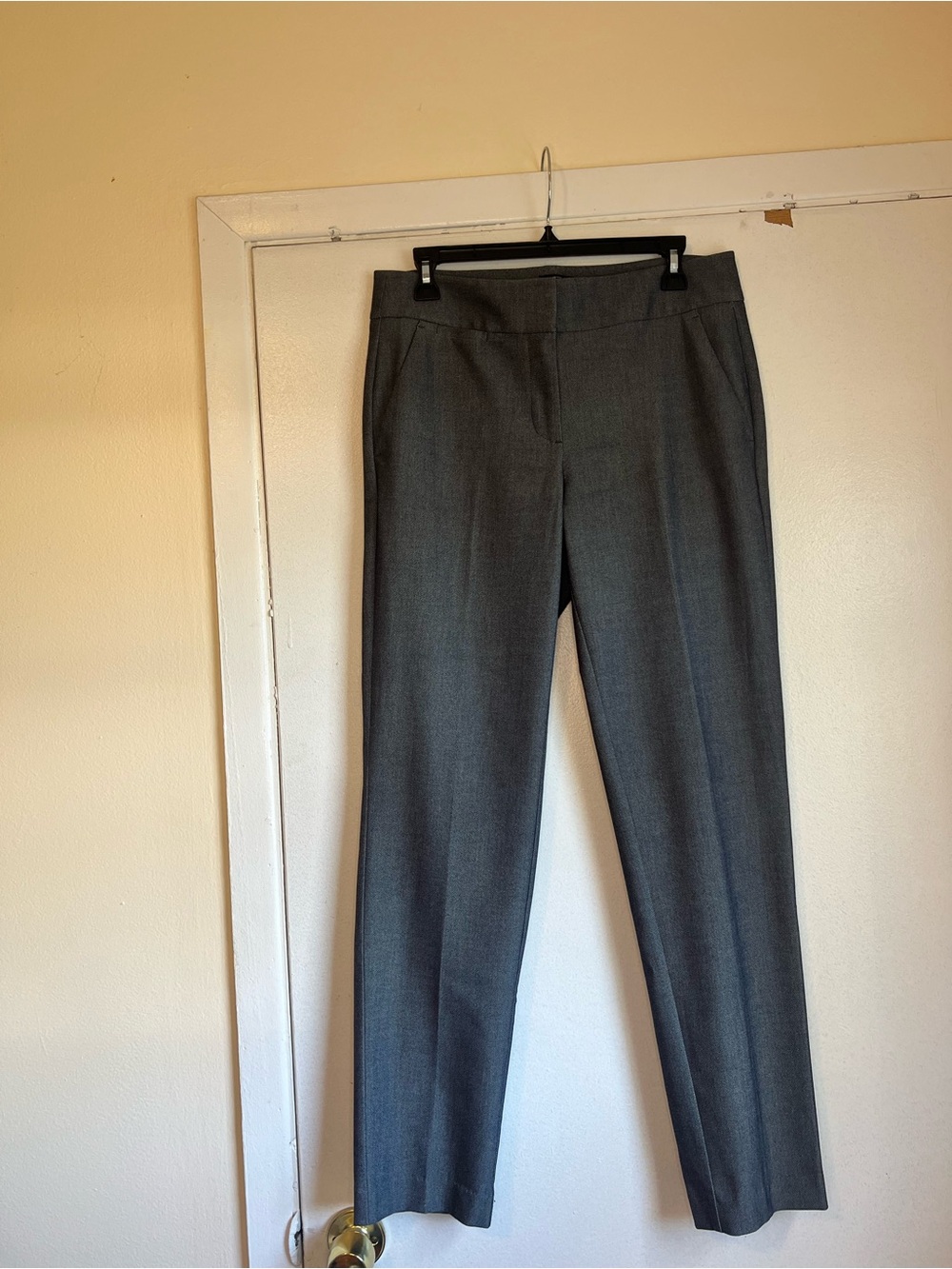 LOFT Julie Fit Charcoal Gray Dress Pants Trousers Size 6 Tall / 6T